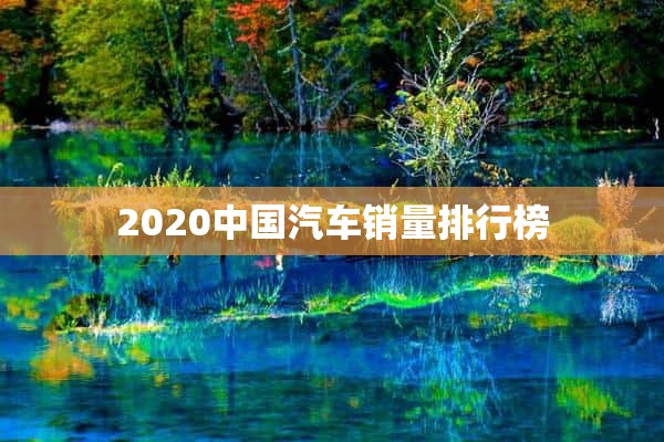 2020中国汽车销量排行榜