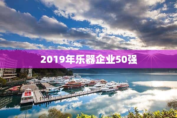 2019年乐器企业50强