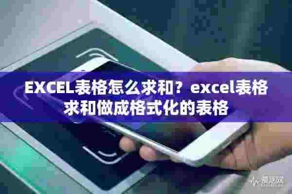 EXCEL表格怎么求和？excel表格求和做成格式化的表格