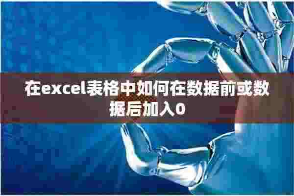 在excel表格中如何在数据前或数据后加入0