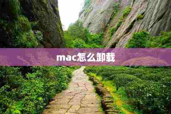 mac怎么卸载