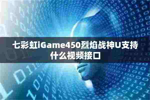 七彩虹iGame450烈焰战神U支持什么视频接口