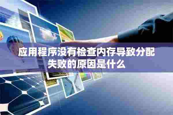 应用程序没有检查内存导致分配失败的原因是什么 应用程序没有检查内存导致分配失败的原因是什么
