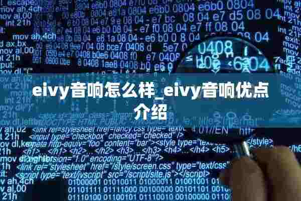 eivy音响怎么样_eivy音响优点介绍