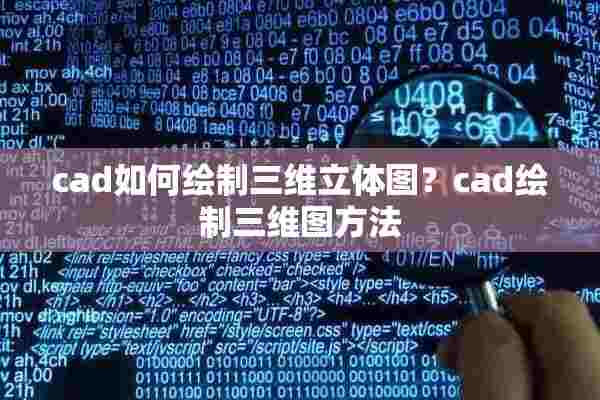 cad如何绘制三维立体图？cad绘制三维图方法