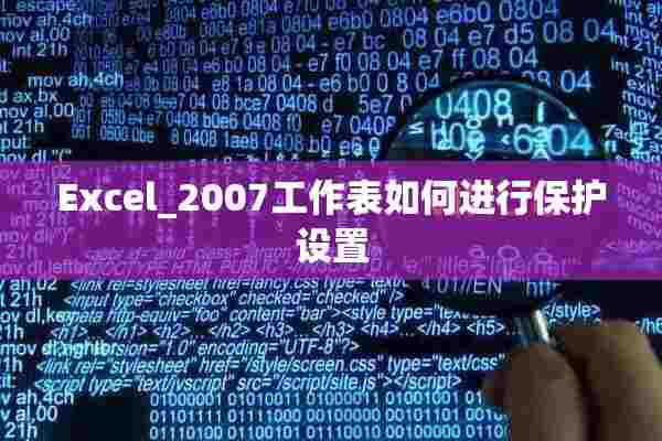 Excel_2007工作表如何进行保护设置