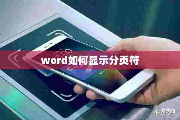 word如何显示分页符