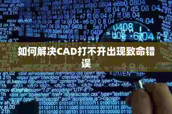 如何解决CAD打不开出现致命错误