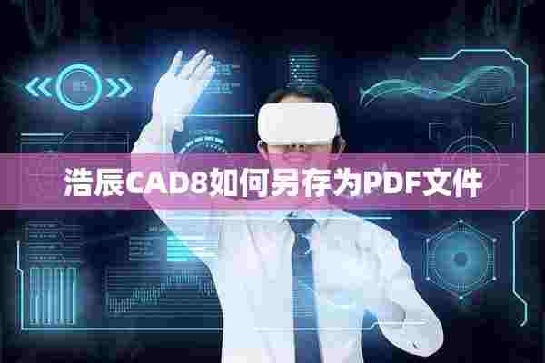 浩辰CAD8如何另存为PDF文件